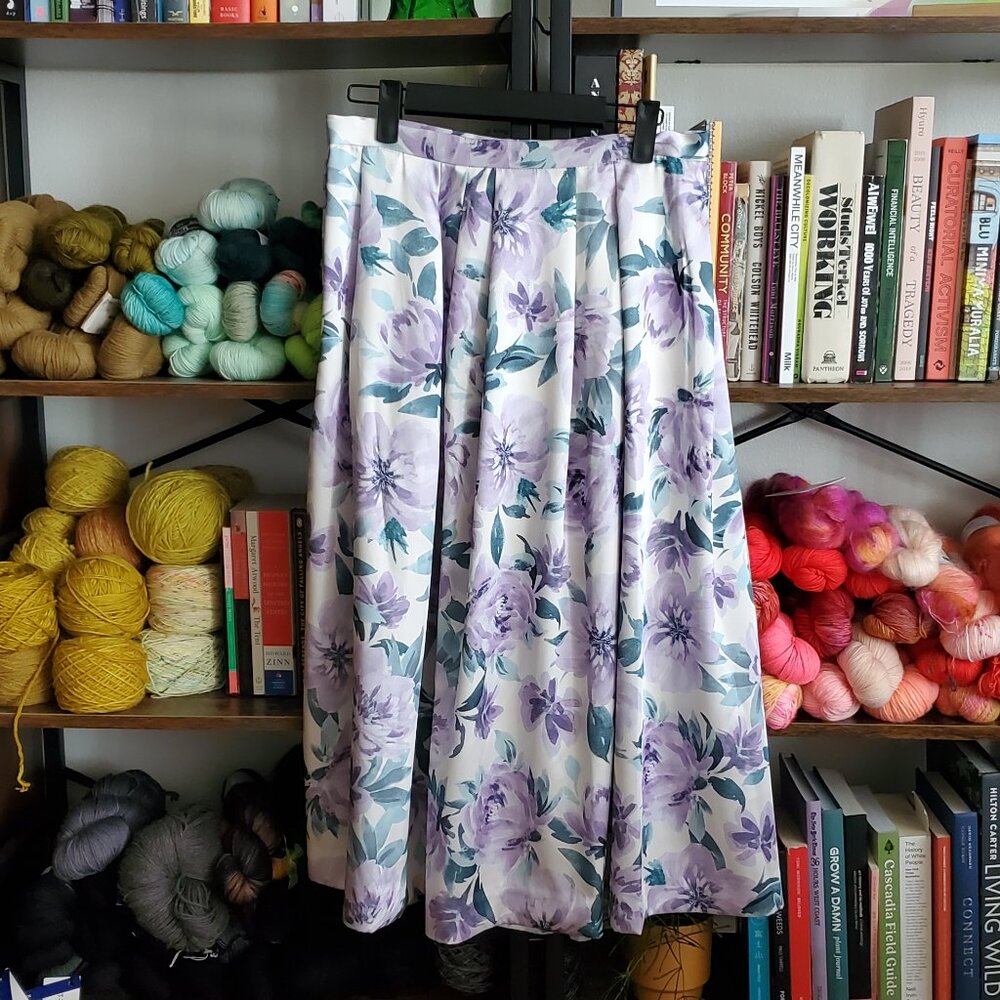 H&M Floral A-Line Skirt
